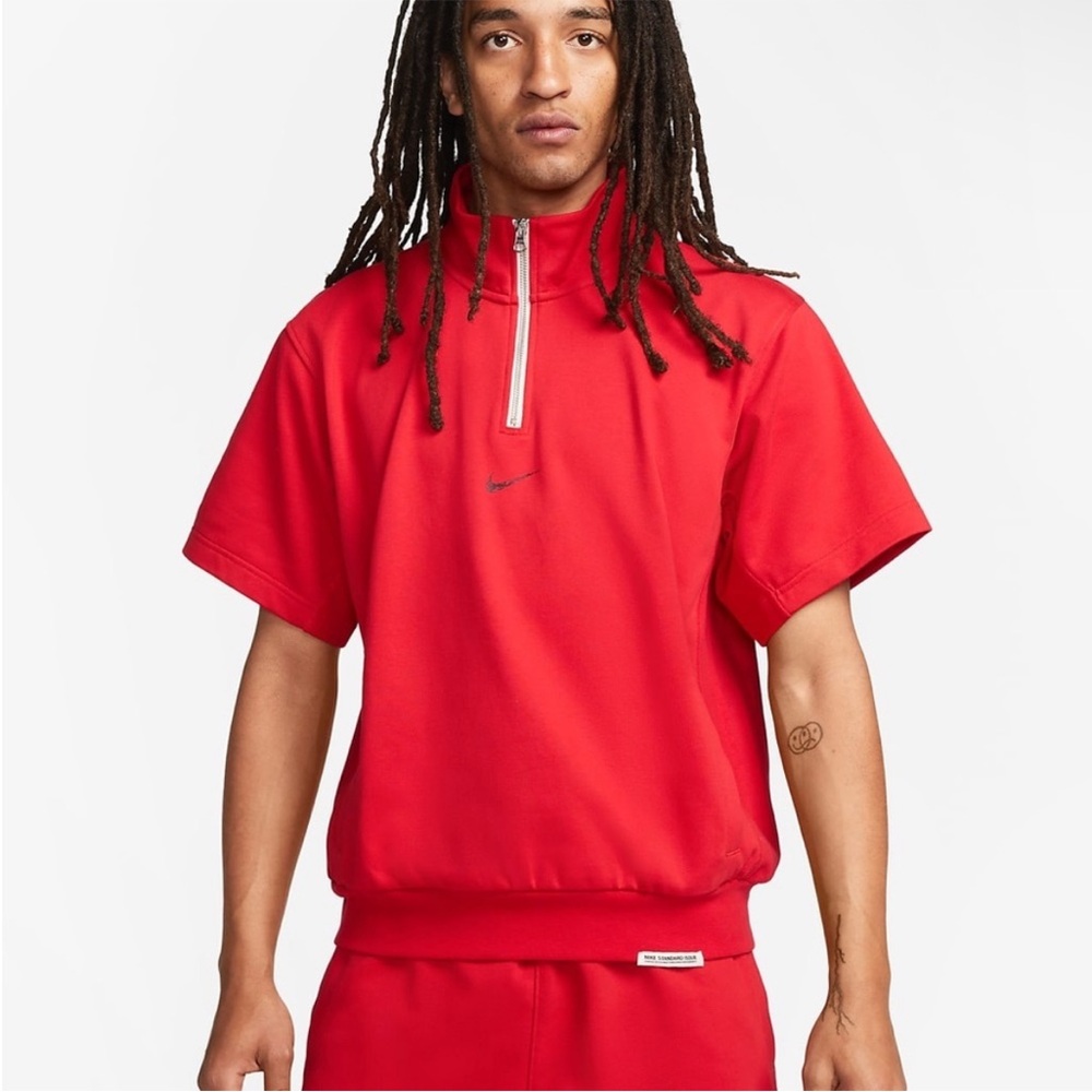 Nike Dri-FIT Red Half-Zip Shirt